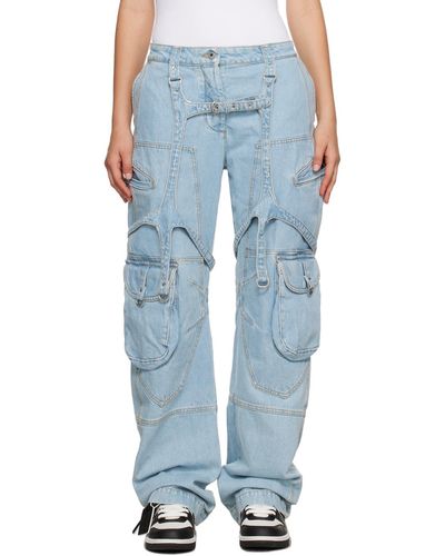 Off-White c/o Virgil Abloh Off- Harness Jeans - Blue