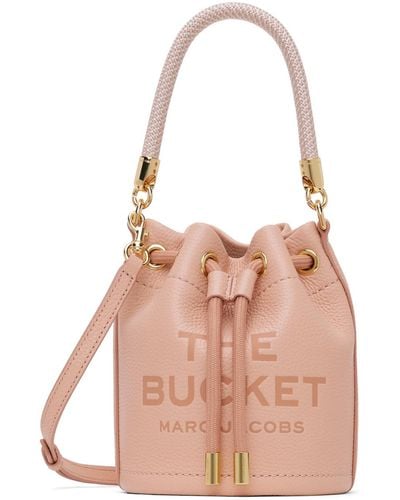Marc Jacobs Mini sac 'the bucket' en cuir - Rose