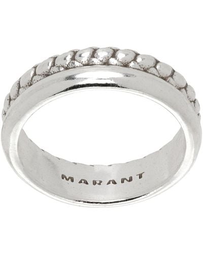 Isabel Marant Silver Idealist Ring - White
