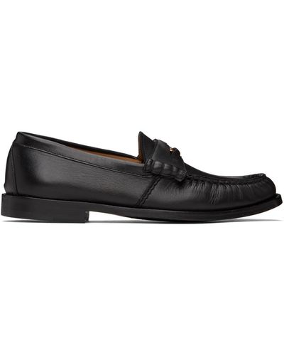 Rhude Leather Penny Loafers - Black