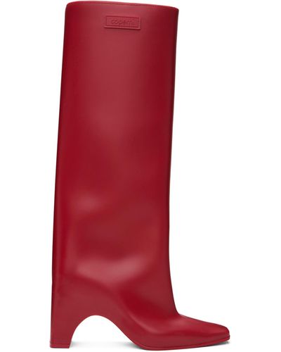 Coperni Rubber Bridge Tall Boots - Red