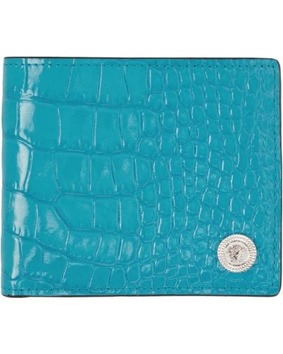 Versace Blue Medusa biggie Wallet