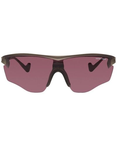 District Vision Gray And Pink Junya Racer Sunglasses