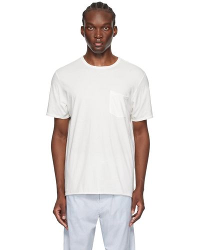 Rag & Bone Ragbone t-shirt miles blanc