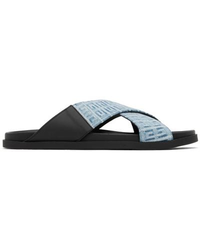 Givenchy Blue G Plage Sandals - Black