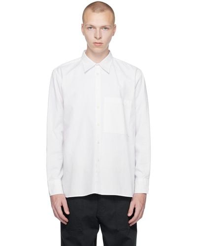 Universal Works Square Pocket Shirt - White
