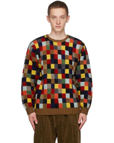 Beams Plus Check Sweater - Multicolor