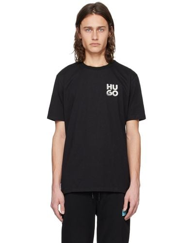 HUGO クルーネックtシャツ - ブラック