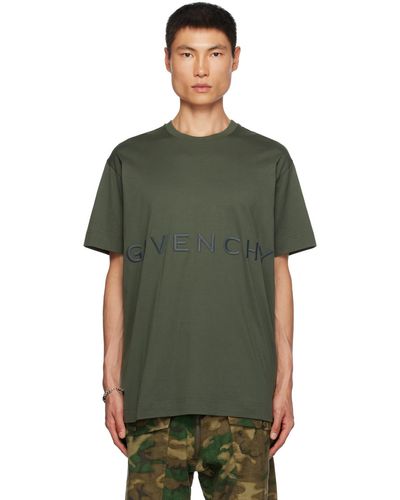 Givenchy T-shirt vert à logo 4g