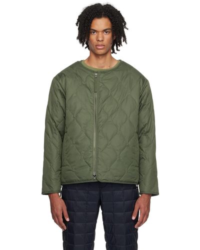 Taion Zip Reversible Down Jacket - Green