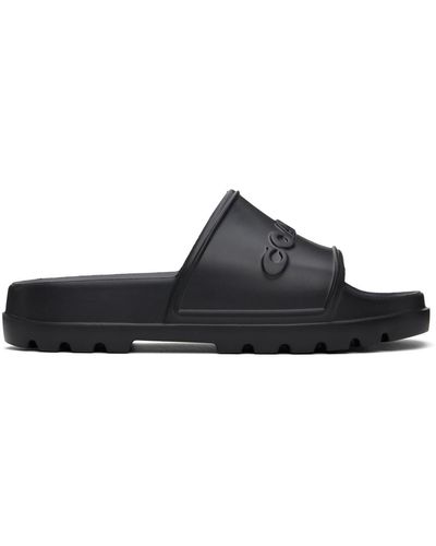 COACH Jesse Rubber Slide - Black