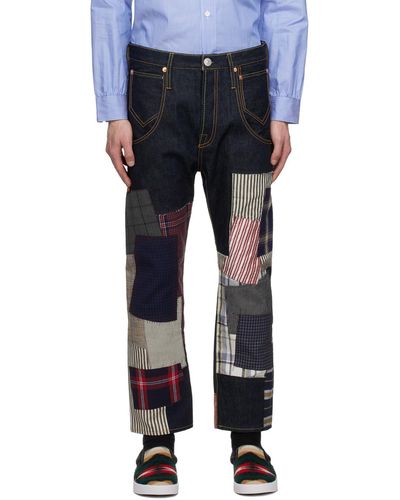 Junya Watanabe Indigo Levi's Edition Patchwork Jeans - Black