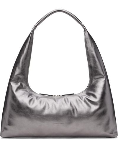 Marge Sherwood Leather Shoulder Bag - Grey