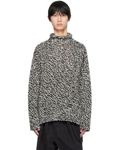 Acne Studios Black & White Rolled Turtleneck