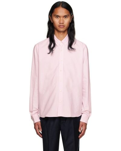 Ami Paris Pink Spread Collar Shirt