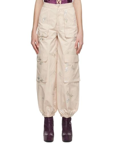 Kim Shui Butterfly Trousers - Natural