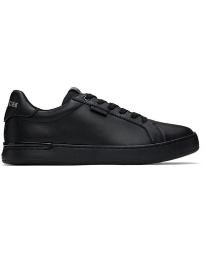 COACH Non Tech Athletic Lowline Low Top Trainer In Leather - Black
