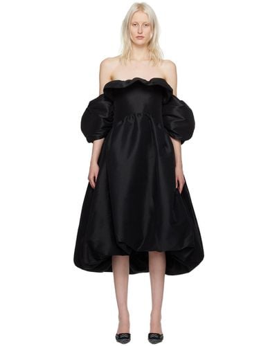 Kika Vargas Ssense Exclusive Reshma Midi Dress - Black