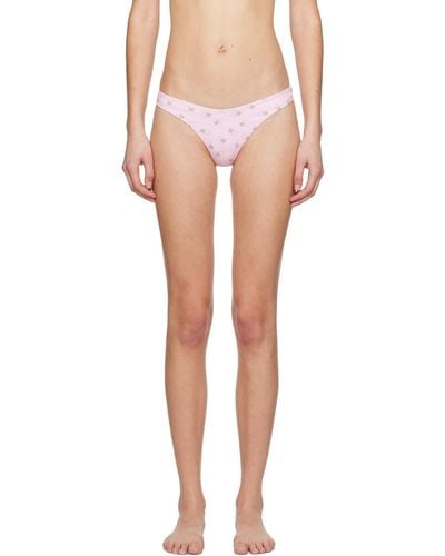 Frankie's Bikinis Dove Reversible Bikini Bottoms - Multicolour