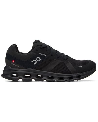 On Shoes Cloudrunner Waterproof Sneakers - Black