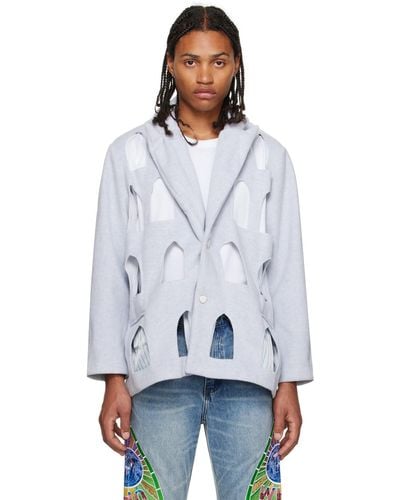 Who Decides War Stained Glass Blazer - White