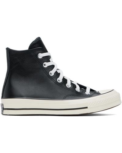 Converse Black Chuck 70 Leather High Top Sneakers