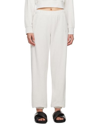Leset Off- Teddy Lounge Pants - White