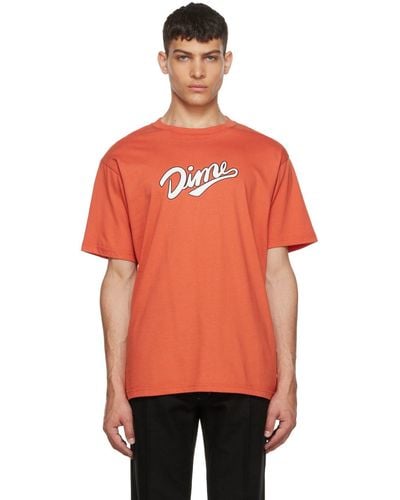Dime Cotton T-shirt - Orange