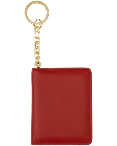 Maison Margiela Key Ring Bifold Card Holder - Red