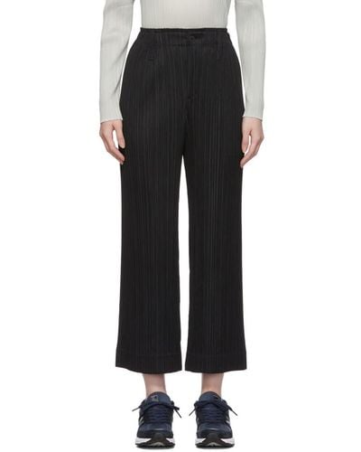 Pleats Please Issey Miyake Black Thicker Bottoms 1 Pants