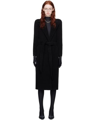 Balenciaga Black Fitted Coat