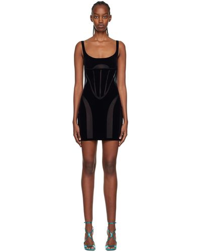 Wolford Robe courte noire édition mugler
