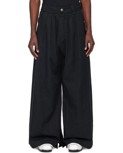 Willy Chavarria Wide-Leg Pants - Black