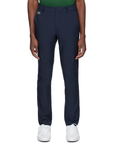 Lacoste Navy Slim-fit Trousers - Blue