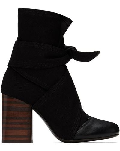 Lemaire Wrapped 90 Boots - Black