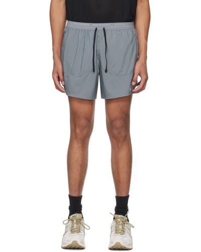 Nike Grey Stride Shorts - Blue
