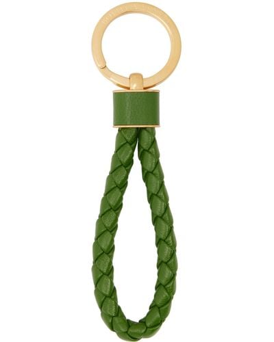 Bottega Veneta Intrecciato Key Ring - Green