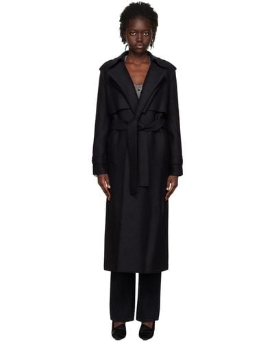 Harris Wharf London Felted Coat - Black