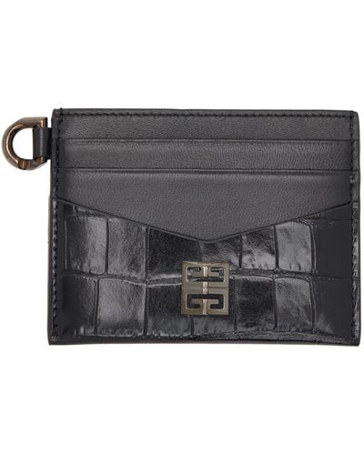 Givenchy Porte-cartes noir à logo 4g
