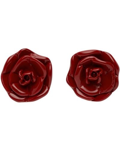 Blumarine Red Rosa Earrings