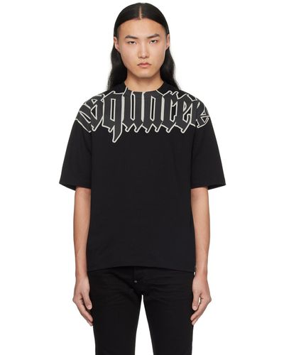 DSquared² Dsqua2 Gothic Cool Fit Tシャツ - ブラック