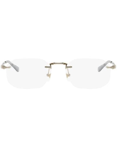 Montblanc Gold Rimless Glasses - Black