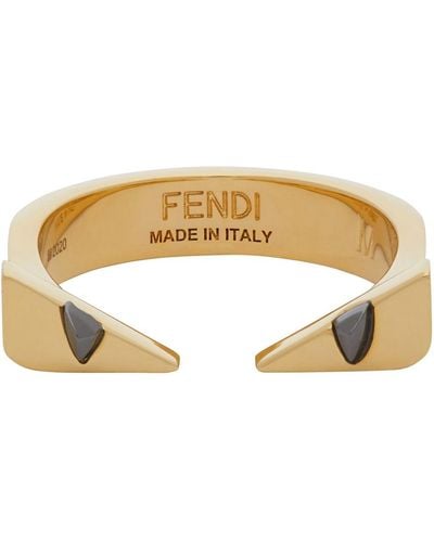 Fendi Bug Eyes Ring - Metallic