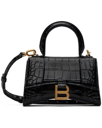 Balenciaga Black Xs Hourglass Bag