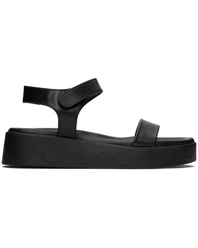 Ancient Greek Sandals Sandales salamina noires