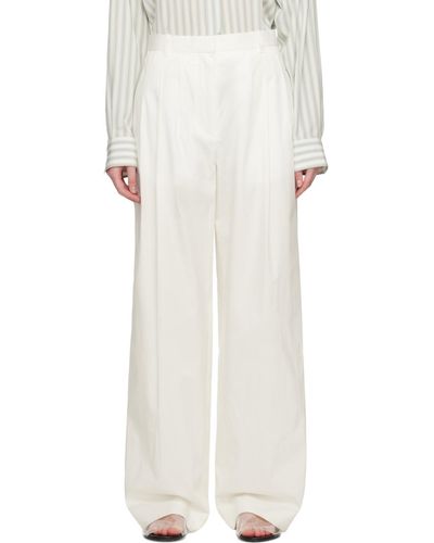 The Row Off-white Bufus Trousers