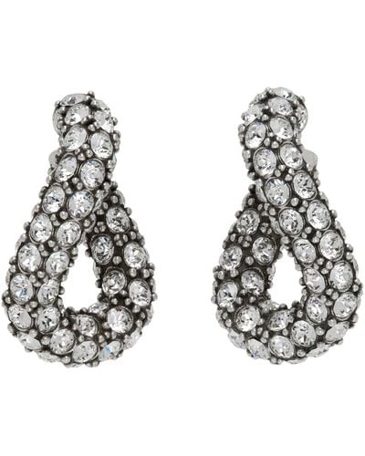 Isabel Marant Silver Funky Ring Earrings - Black