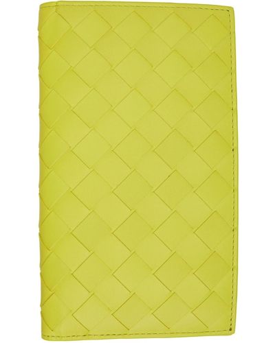 Bottega Veneta Yellow Detachable Pocket Long Wallet - Multicolour