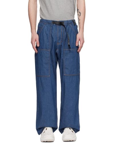 and wander Gramicci Edition Jeans - Blue
