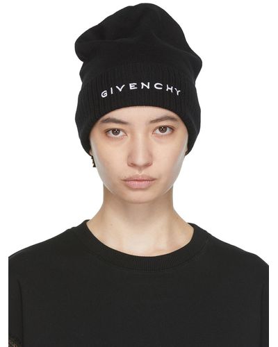 Givenchy Bonnet noir à logos